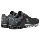 On - Cloudflow Rubber-Trimmed Mesh and Shell Running Sneakers - Black