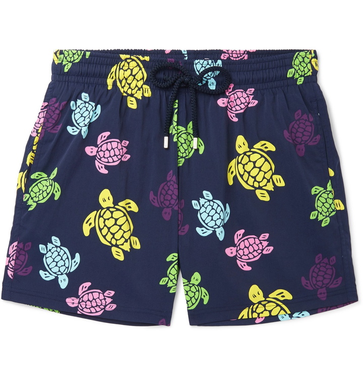 Photo: Vilebrequin - Moorise Mid-Length Printed Swim Shorts - Blue