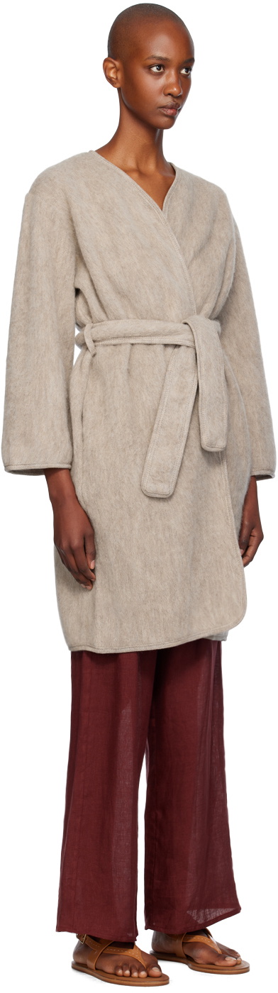 Baserange Taupe Capas Coat Baserange