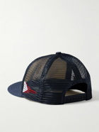 Rhude - Saint Croix Logo-Print Embroidered Canvas and Mesh Trucker Cap