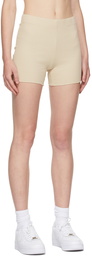 COTTON CITIZEN SSENSE Exclusive Beige Ibiza Biker Shorts