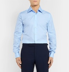 Brioni - Light-Blue Cotton-Poplin Shirt - Men - Light blue