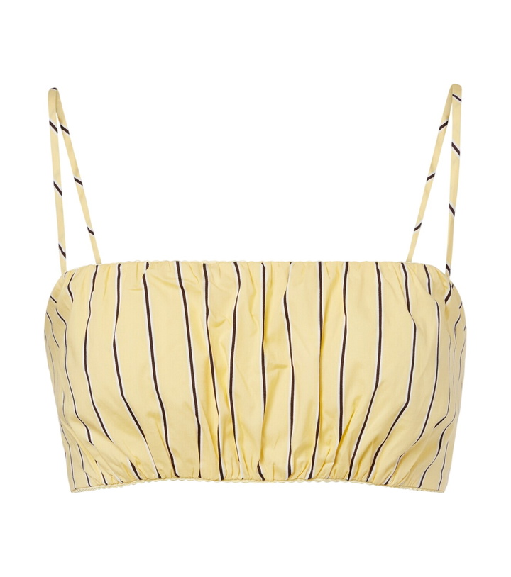 Photo: Staud Fiore striped cotton crop top