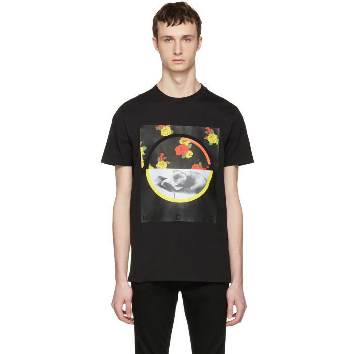 Photo: McQ Alexander McQueen Black Floral T-Shirt