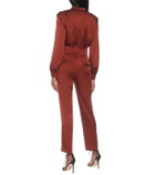 Veronica Beard Kavia satin crêpe jumpsuit