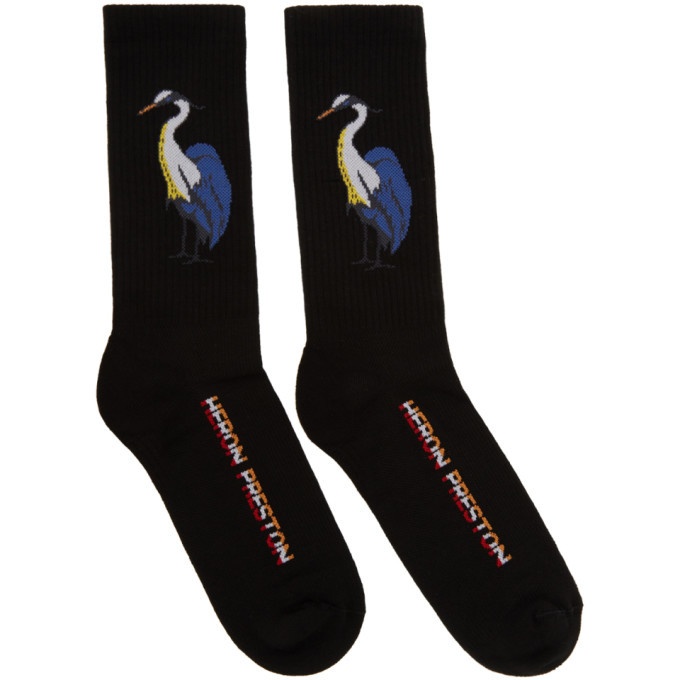 Photo: Heron Preston Black Herons Crew Socks