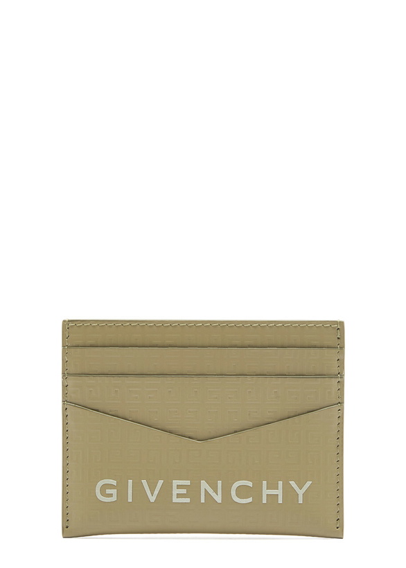 Photo: Givenchy 4G-embossed Leather Card Holder - Khaki - One Size