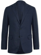 Kingsman - Unconstructed Linen Suit Jacket - Blue