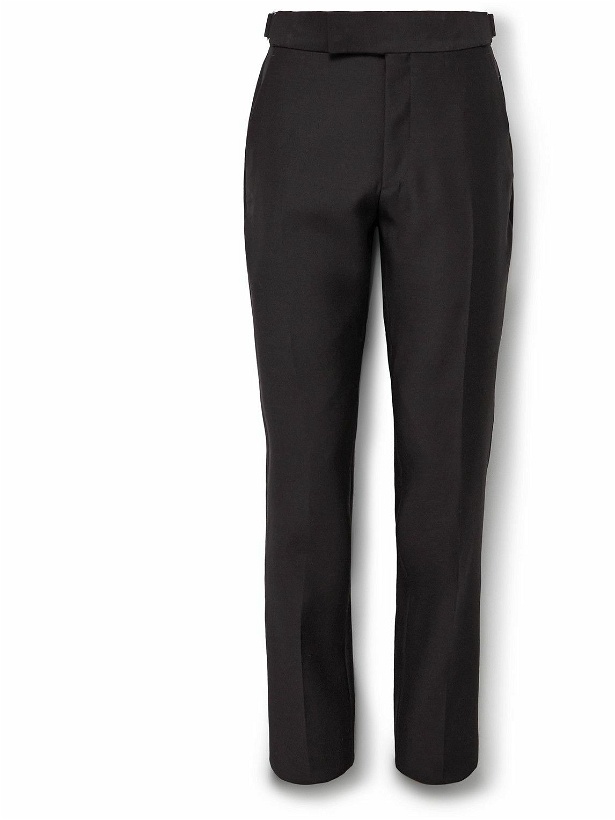 Photo: TOM FORD - Slim-Fit Wool and Silk-Blend Suit Trousers - Brown
