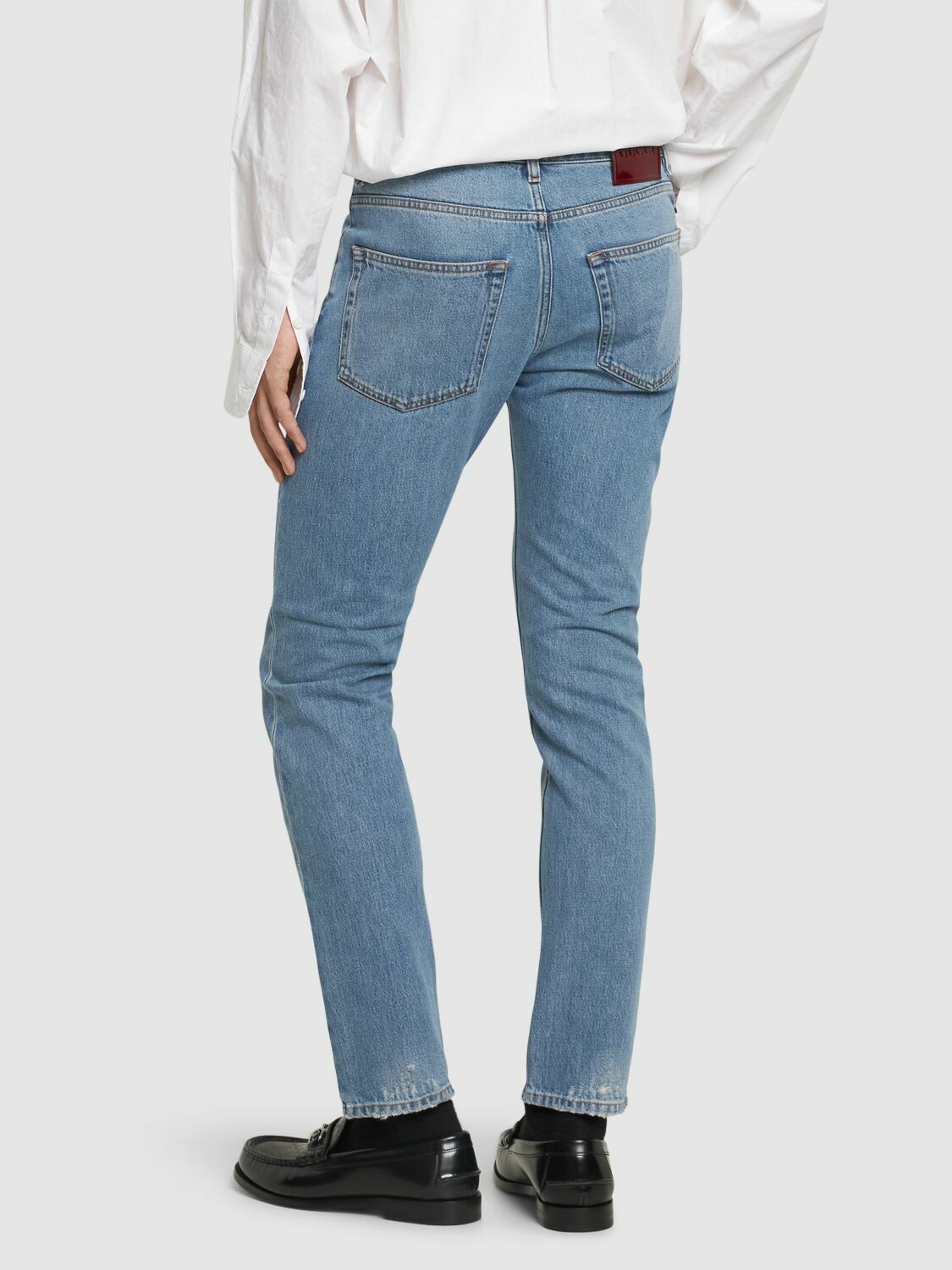 GUCCI New Tapered Cotton Denim Jeans