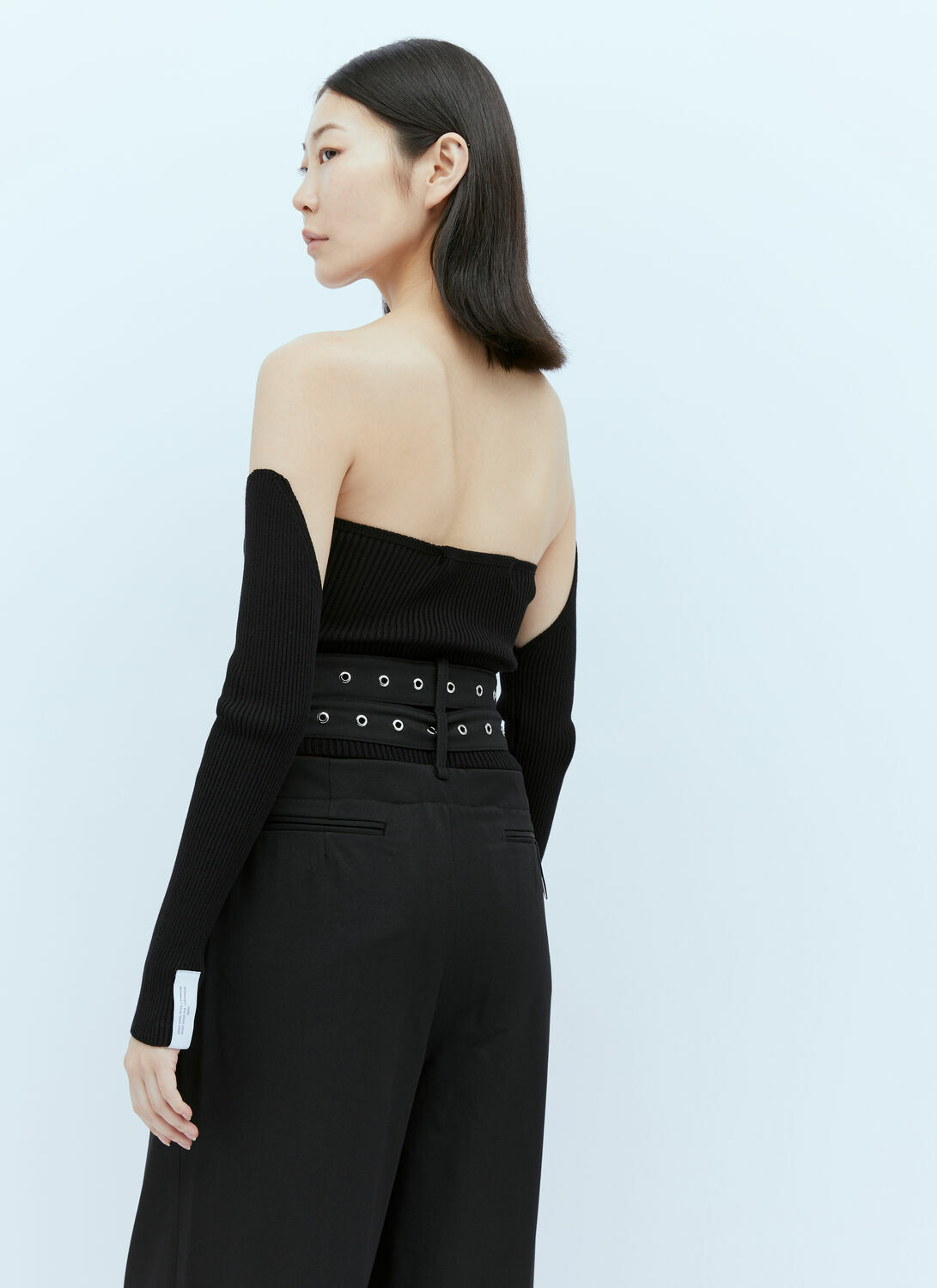 Rokh Rib Bustier With Detached Sleeves