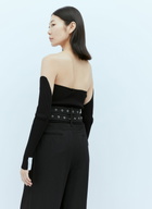 Rokh Rib Bustier With Detached Sleeves