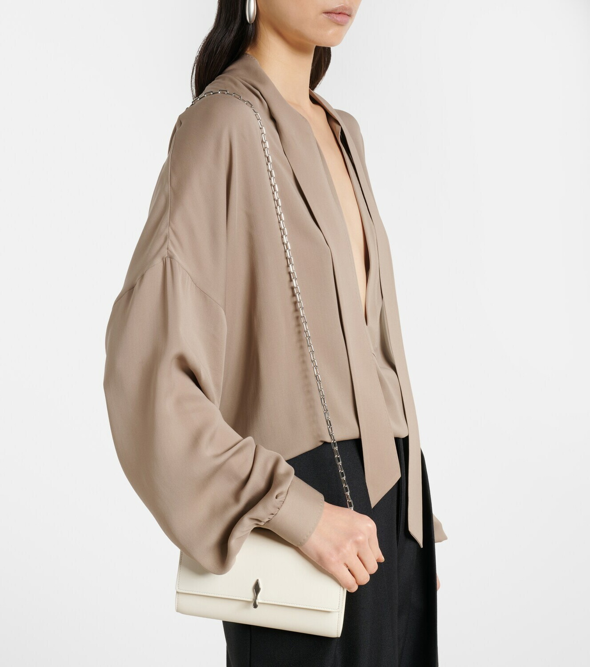 Christian Louboutin Bettina leather clutch
