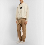 Fear of God - Tapered Nylon-Trimmed Loopback Cotton-Jersey Sweatpants - Brown
