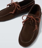 Ancient Greek Sandals Pliario suede boat shoes