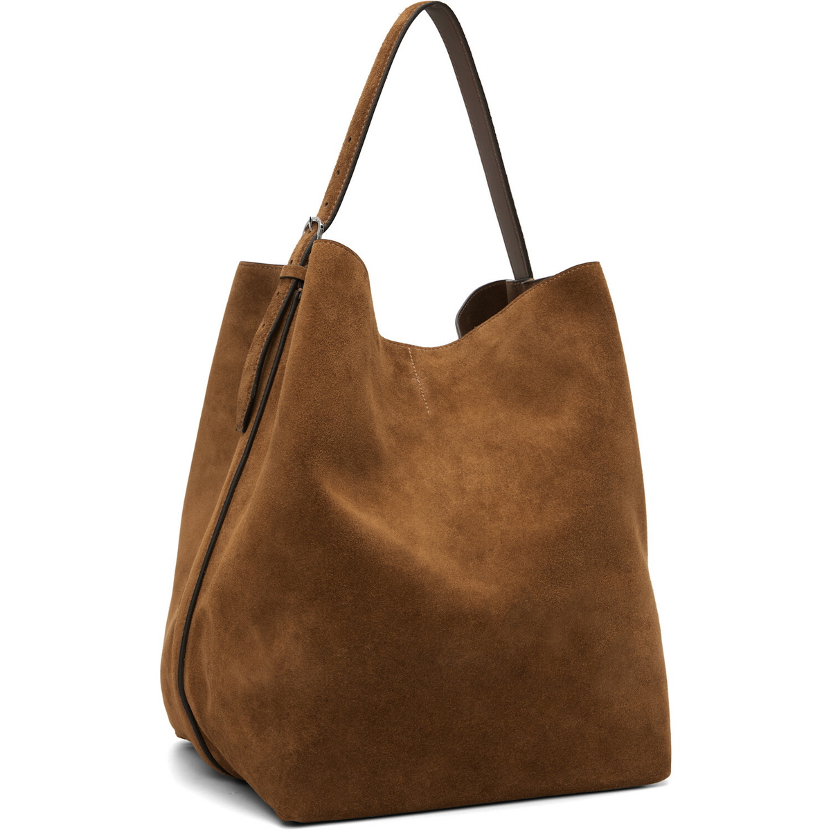TOTEME Tan Belted Suede Tote