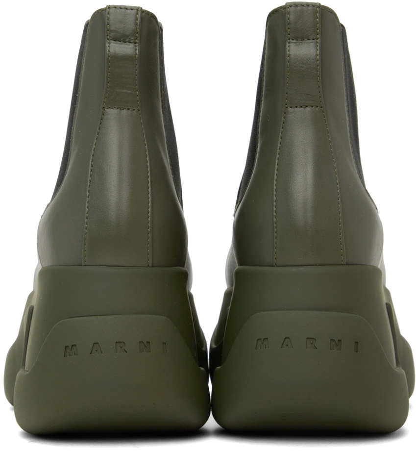 Marni Green Aras 23 Chelsea Boots