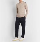 Caruso - Button-Detailed Wool Sweater - Neutrals