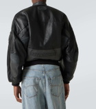 Balenciaga Round leather biker jacket
