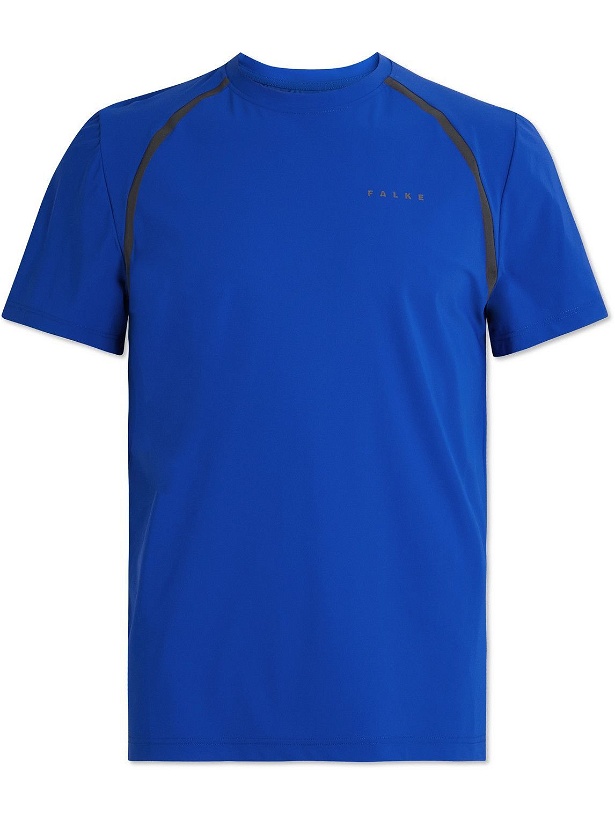 Photo: Falke Ergonomic Sport System - Logo-Print T-Shirt - Blue