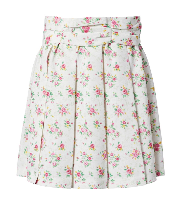 Photo: Shushu/Tong Floral pleated miniskirt