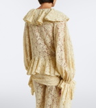 De La Vali Mija ruffled lace blouse
