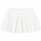 Sporty & Rich x Lacoste Tennis Pleated Mini Skirt in Farine