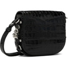 Vivienne Westwood Black Hunter Flap Crossbody Bag