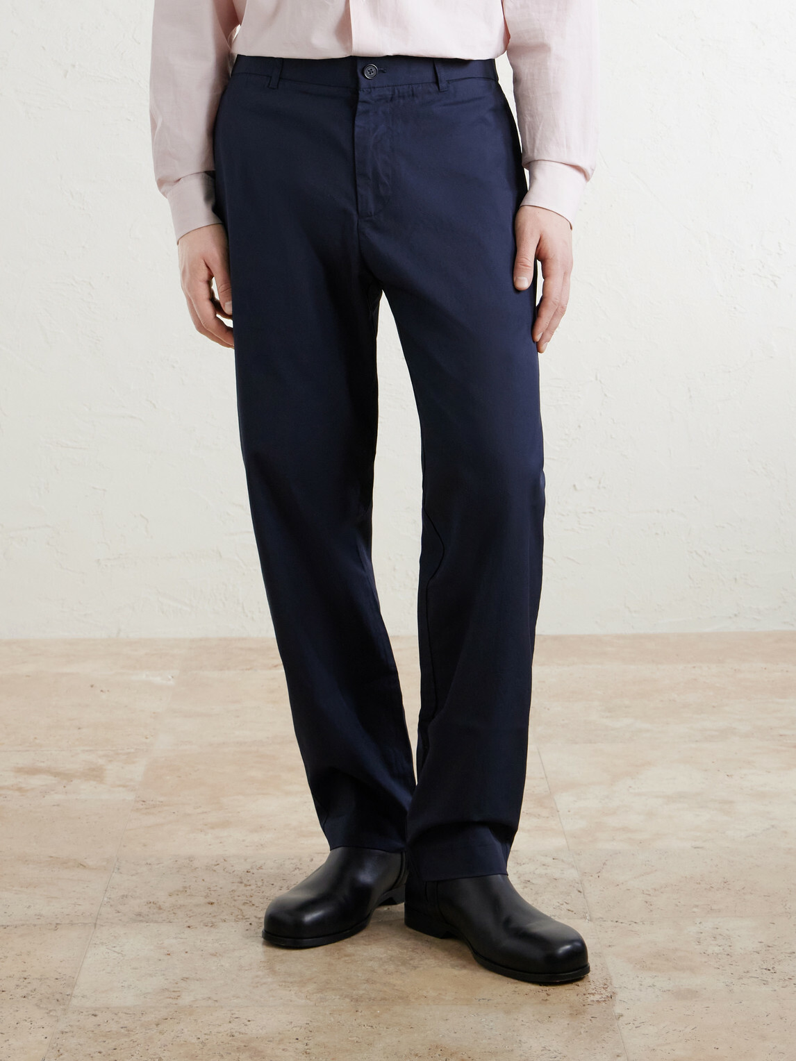 NN07 - Brendan 10042 Straight-Leg Organic Cotton-Blend Chino - Blue