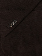Slowear - Wool-Blend Woven Waffle Jersey Blazer - Brown