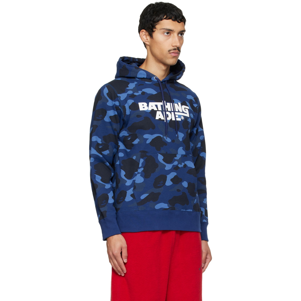 BAPE Navy Color Camo Pullover Hoodie