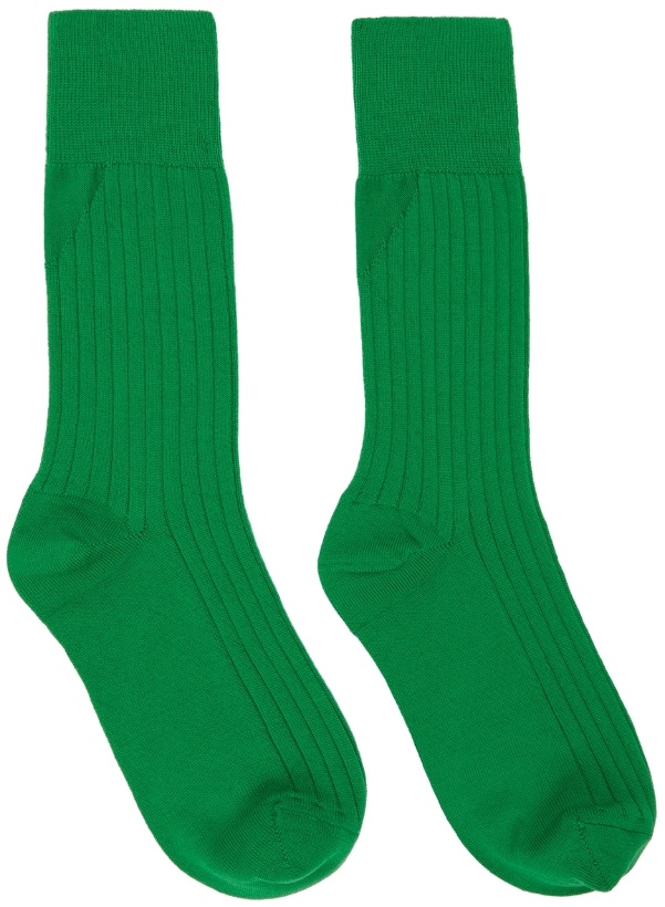 Photo: Bottega Veneta Green Cashmere Socks