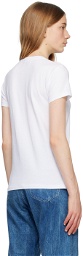 AURALEE White Seamless T-Shirt