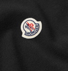 Moncler - Contrast-Tipped Cotton-Piqué Polo Shirt - Men - Black