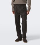 Zegna Pleated wool straight pants