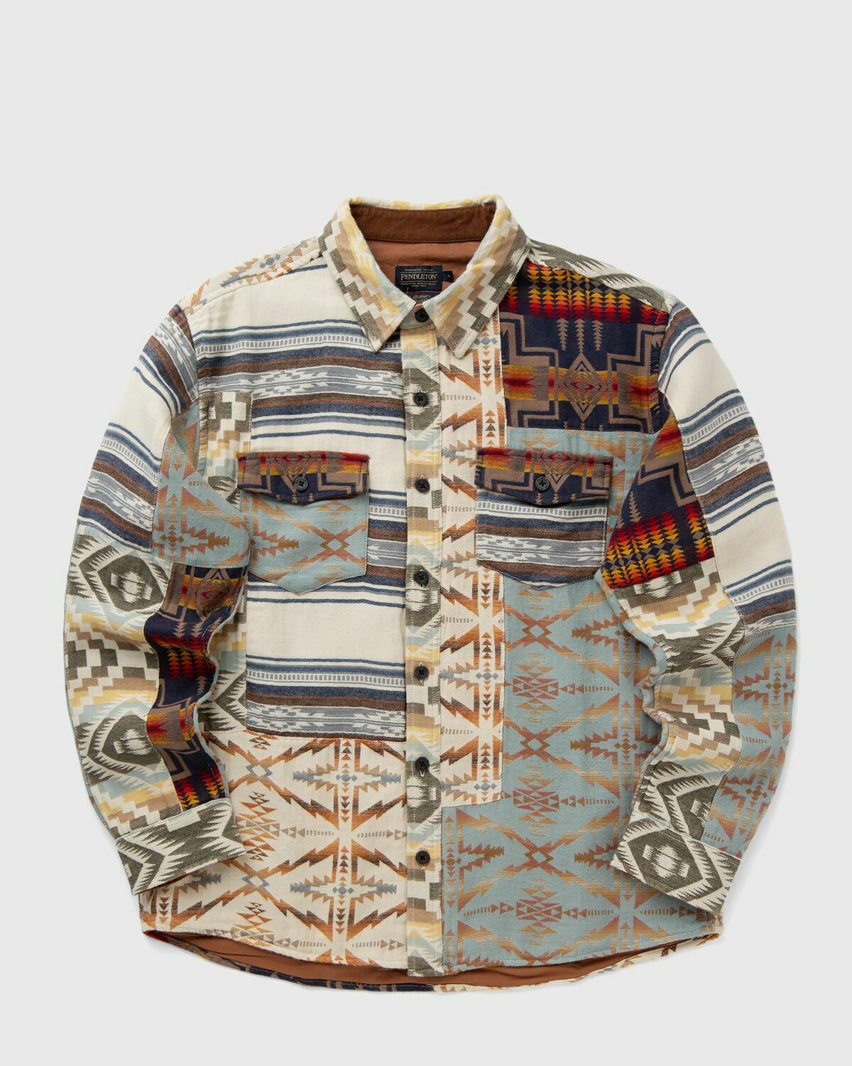 Pendleton LA PINE PATCHWORK OVERSHIRT Multi-color Mens Longsleefe