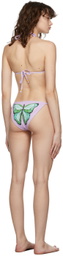Juliet Johnstone SSENSE Exclusive Purple Butterfly Bikini