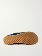 Bottega Veneta - Orbit Flash Ripstop-Trimmed Suede Sneakers - Black