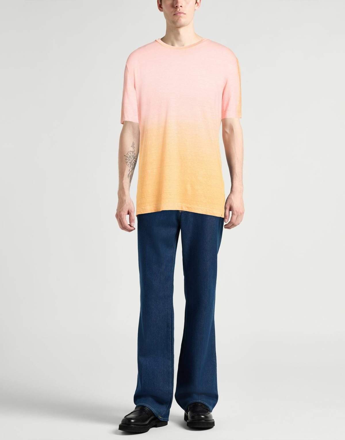 Roberto Collina Mens T-shirt in Light pink