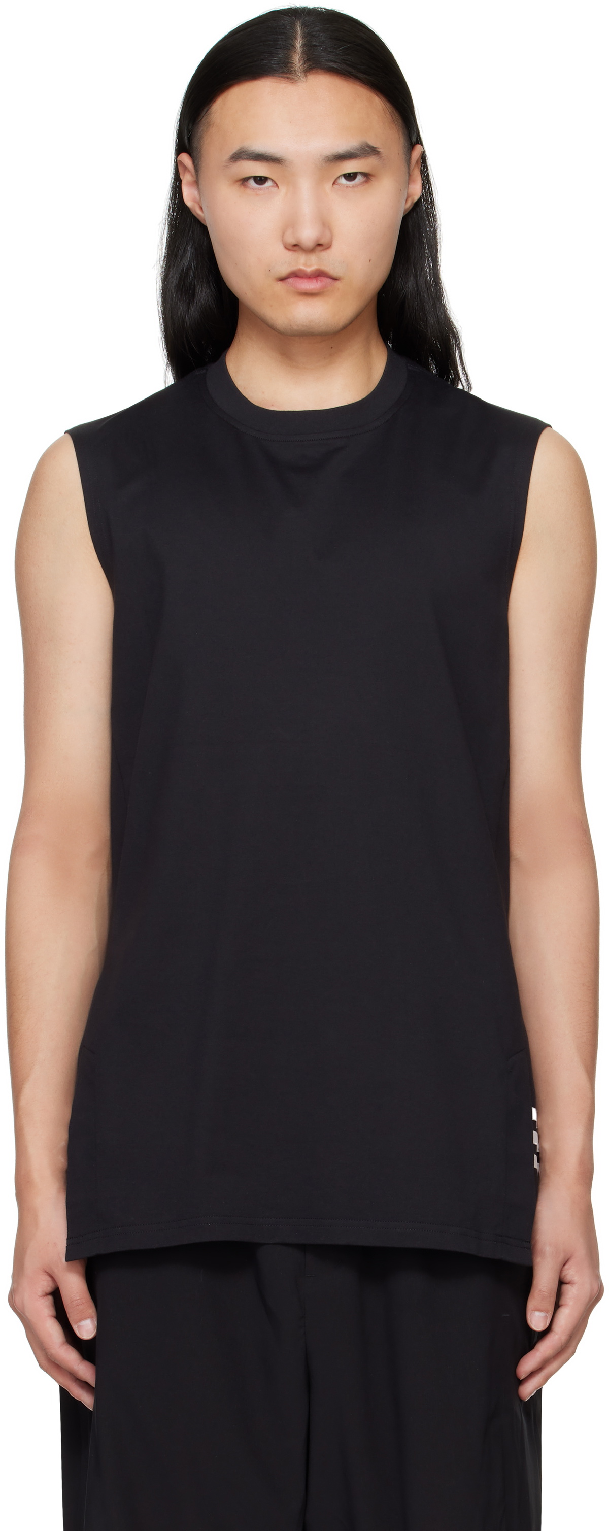 Y-3 Black 3-Stripes Tank Top