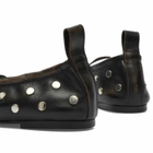 ALOHAS Women's Rosalind All Studs Leather Ballet Flats in All Studs Vintage Effect Brown