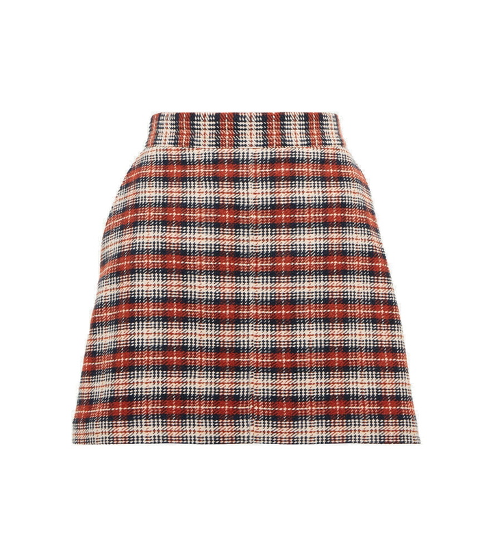 Photo: See By Chloe - Checked cotton-blend miniskirt