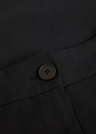 Studio Nicholson Barrel-leg Cotton and Linen-blend Trousers Black
