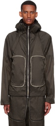 Arnar Már Jónsson Khaki Nylon Jacket