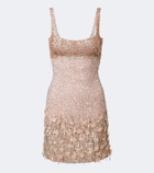 Là Fuori Maris sequined minidress