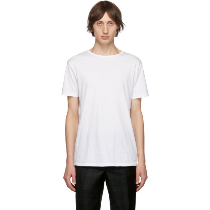 Photo: Paul Smith Two-Pack White Crewneck T-Shirt