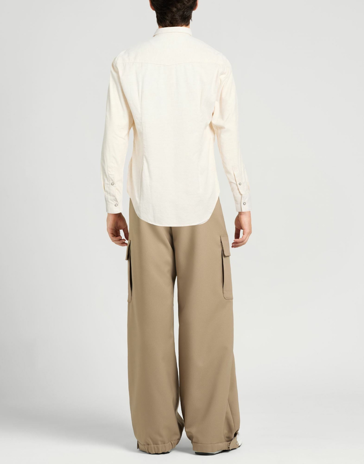 Eleventy Platinum Mens Shirt Cream