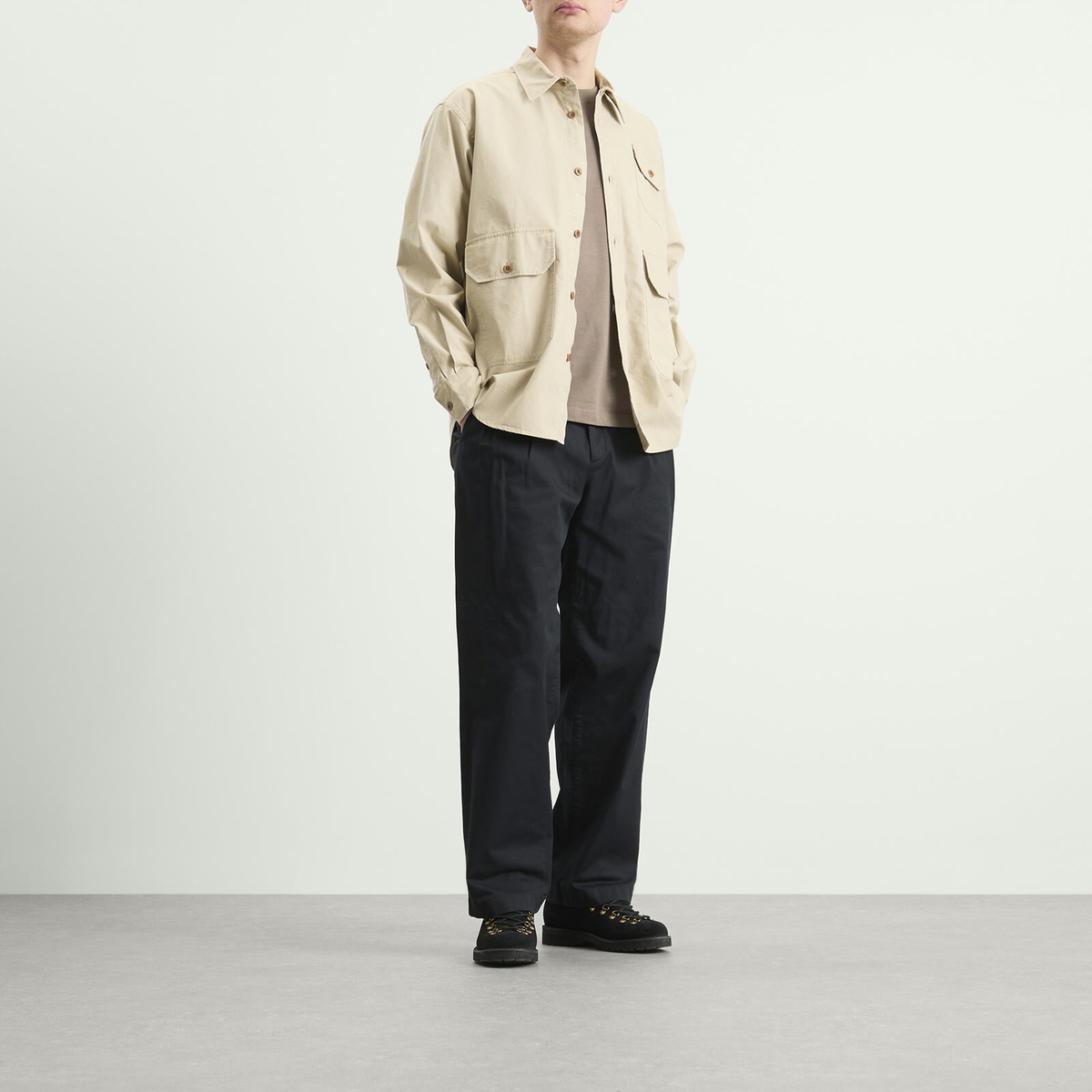 Norse Projects Men's Espevik Oversized Utility Shirt in Tan