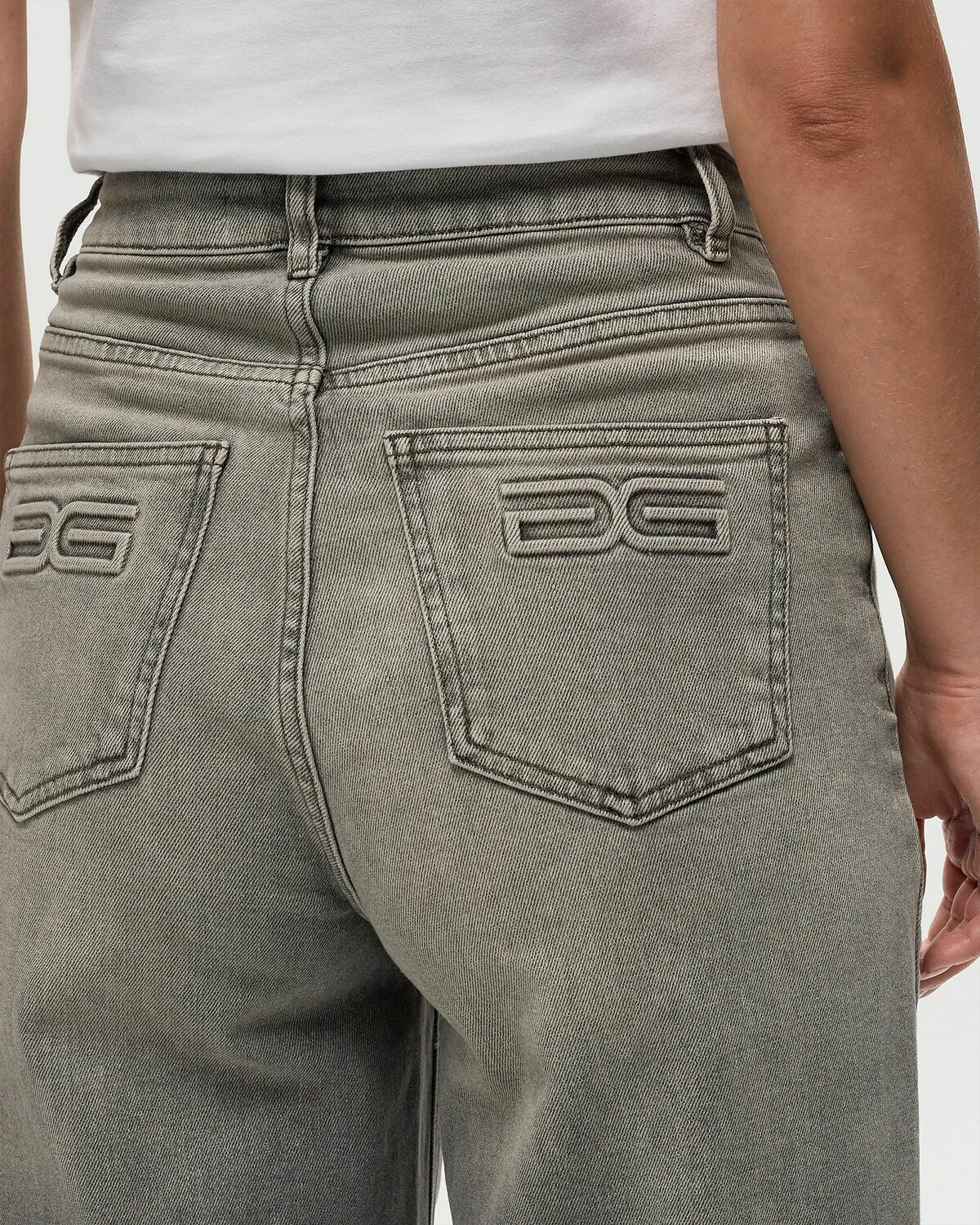 Gestuz Zorellygz Hw Wide Pants Grey Jeans