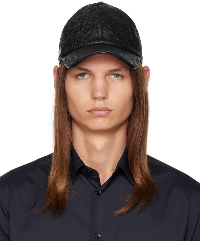 Photo: Ferragamo Black Gancini Cap